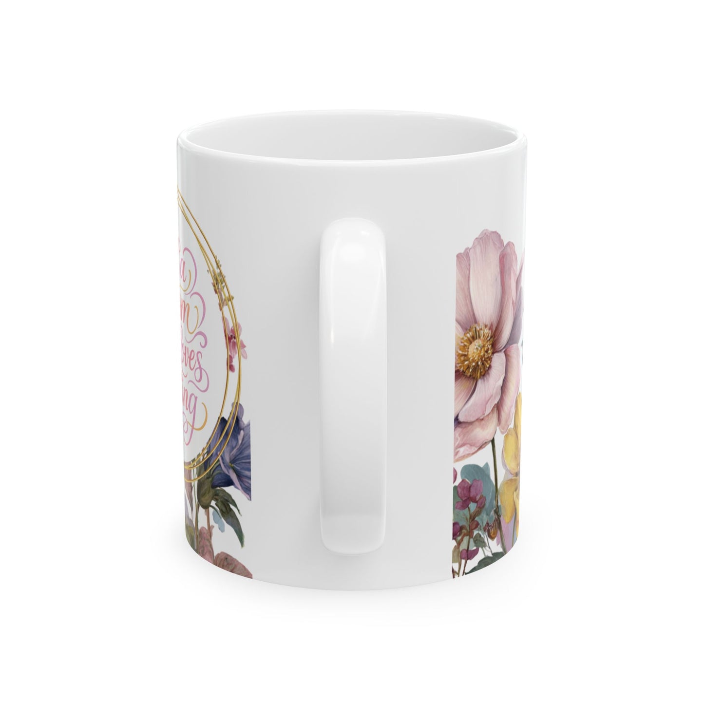 Just a Mom Who Loves Writing | Ceramic Mug, (11oz)
