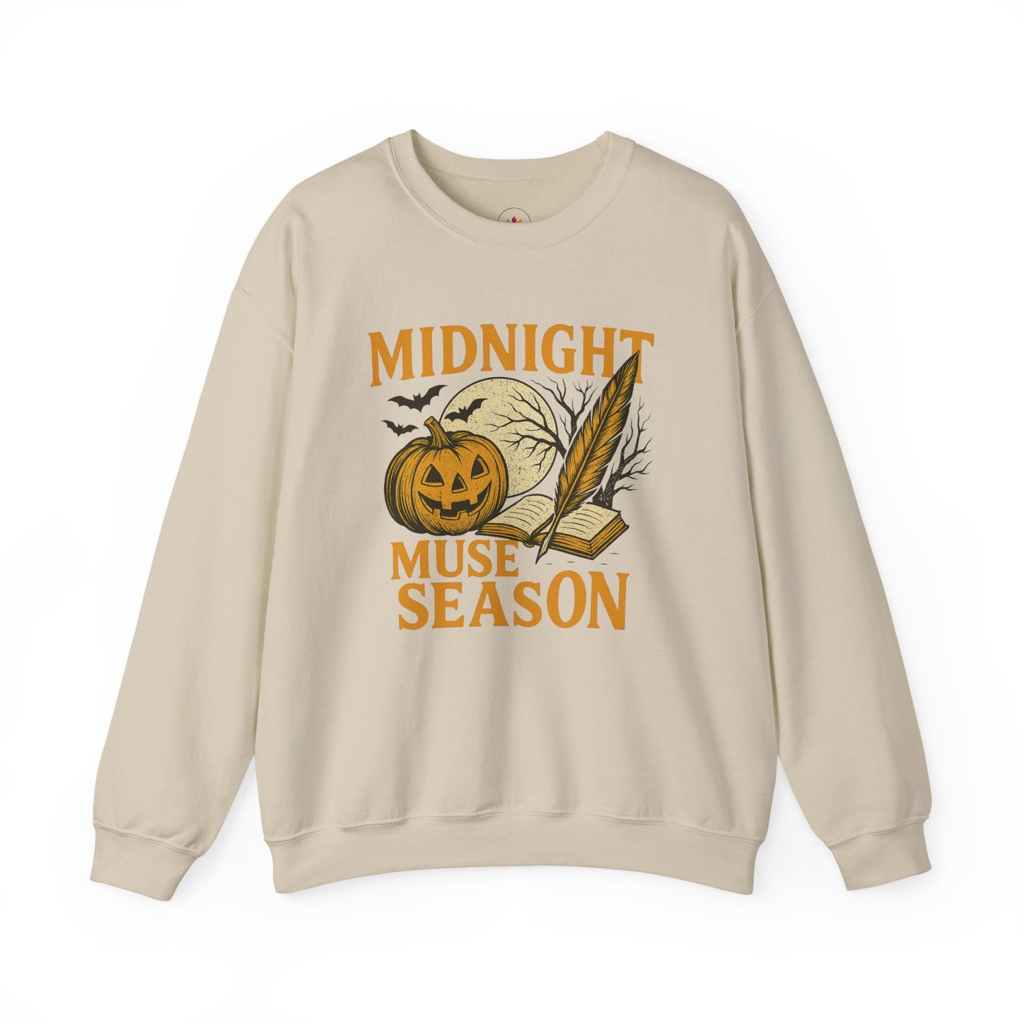 Midnight Muse Season | Halloween Themed Sweatshirt for Writers | Unisex Crewneck