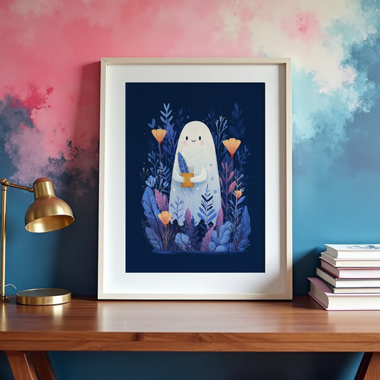 Cottagecore Ghost Wall Art – Printable Bundle for Writers, Dreamers & Cozy Creatives