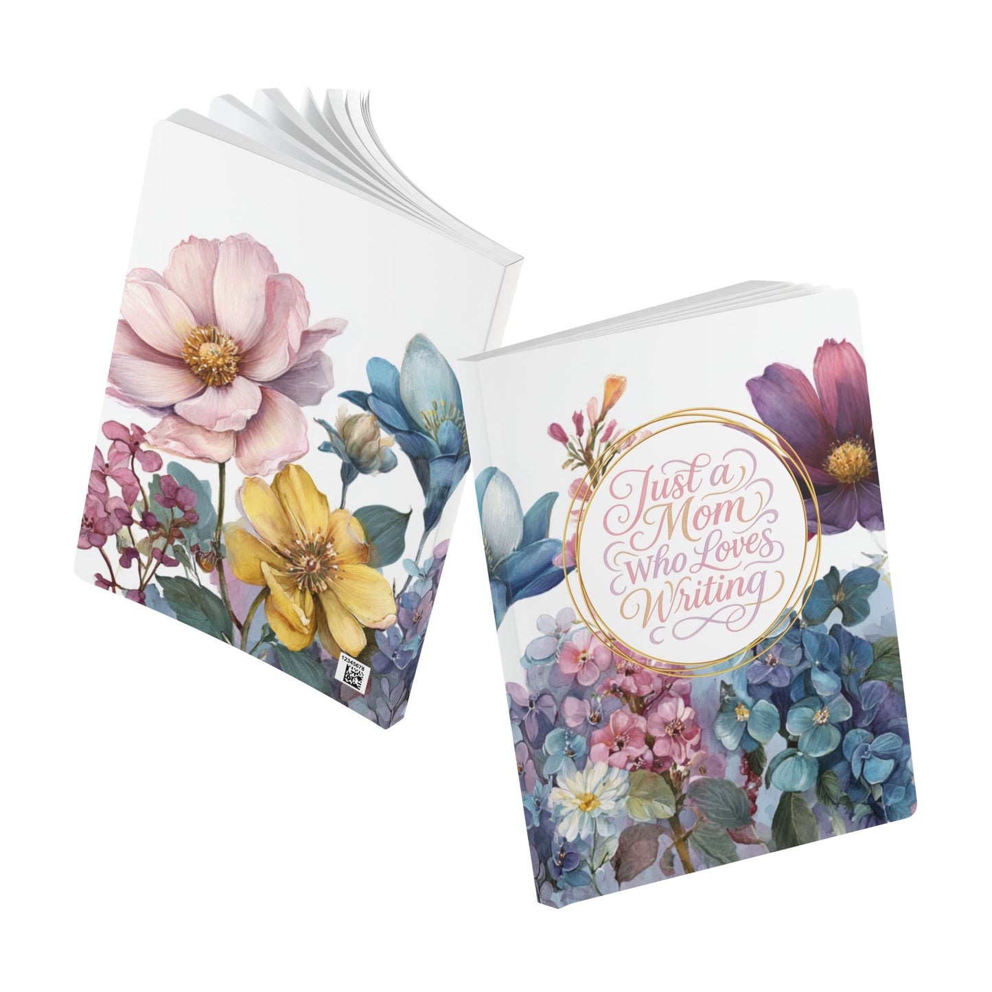Just a Mom Who Loves Writing Softcover Journal