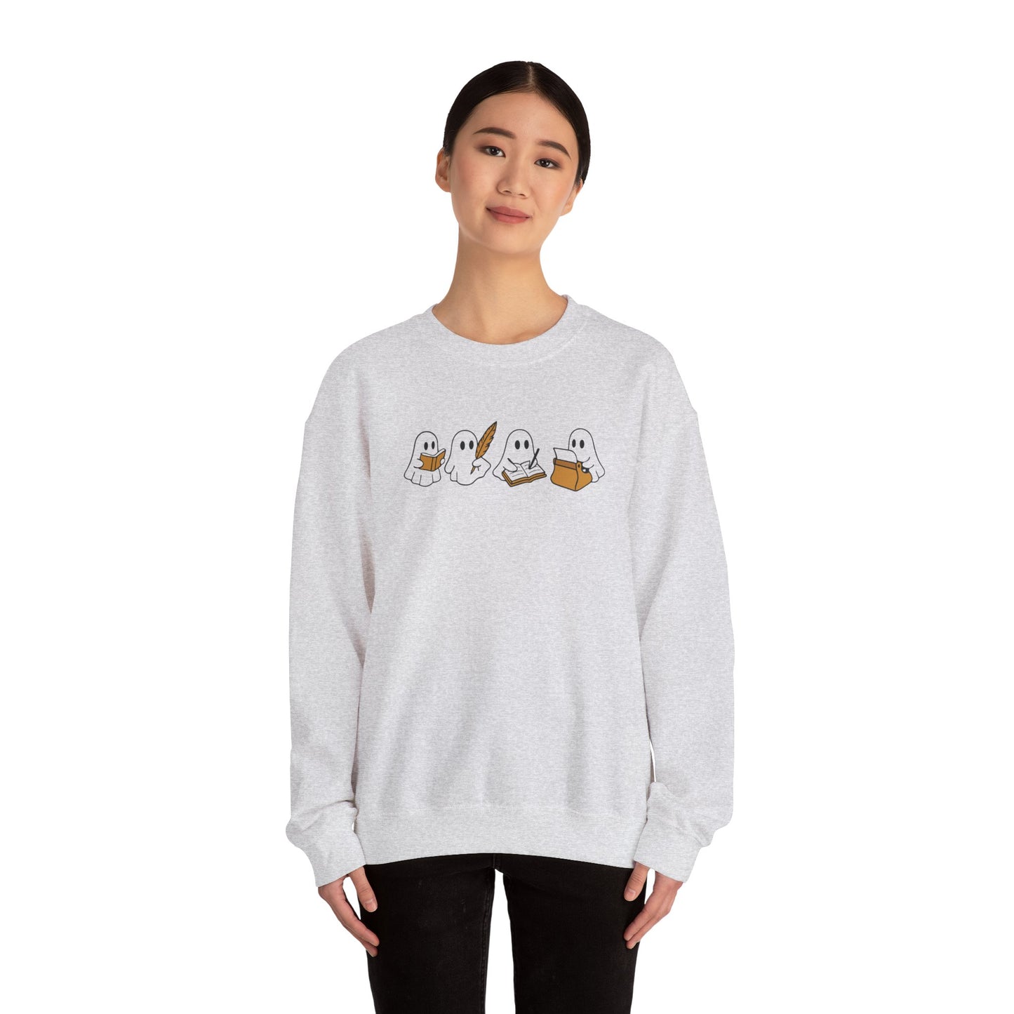 Ghostwriter Sweatshirt Funny Halloween Sweater for Writers | Spooky Book Lover Author Gift | Unisex Crewneck