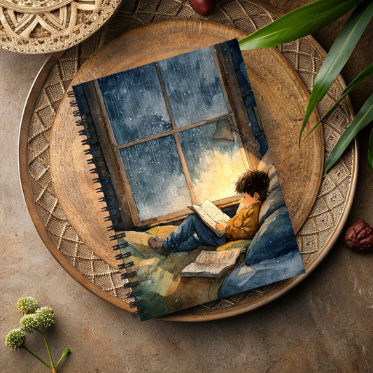 Rainy Day Reading | Spiral Notebook - Ruled Line