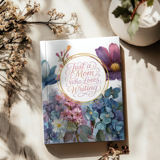 Just a Mom Who Loves Writing Softcover Journal