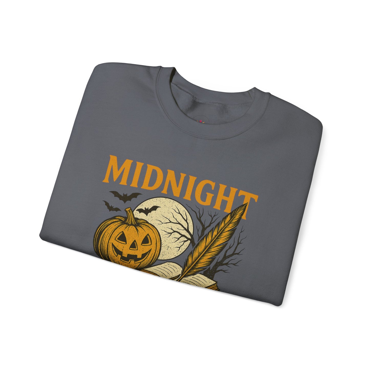 Midnight Muse Season | Halloween Themed Sweatshirt for Writers | Unisex Crewneck