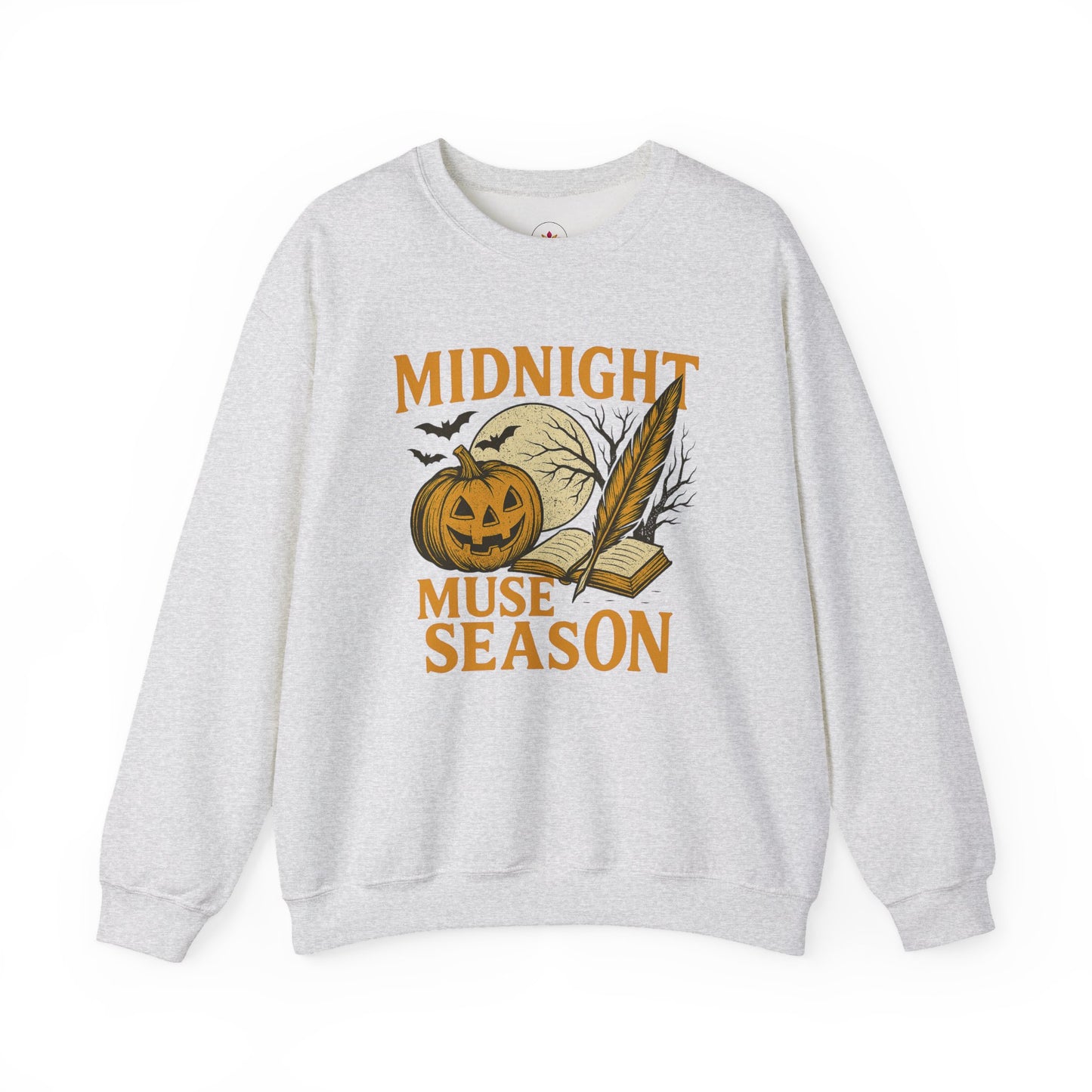 Midnight Muse Season | Halloween Themed Sweatshirt for Writers | Unisex Crewneck